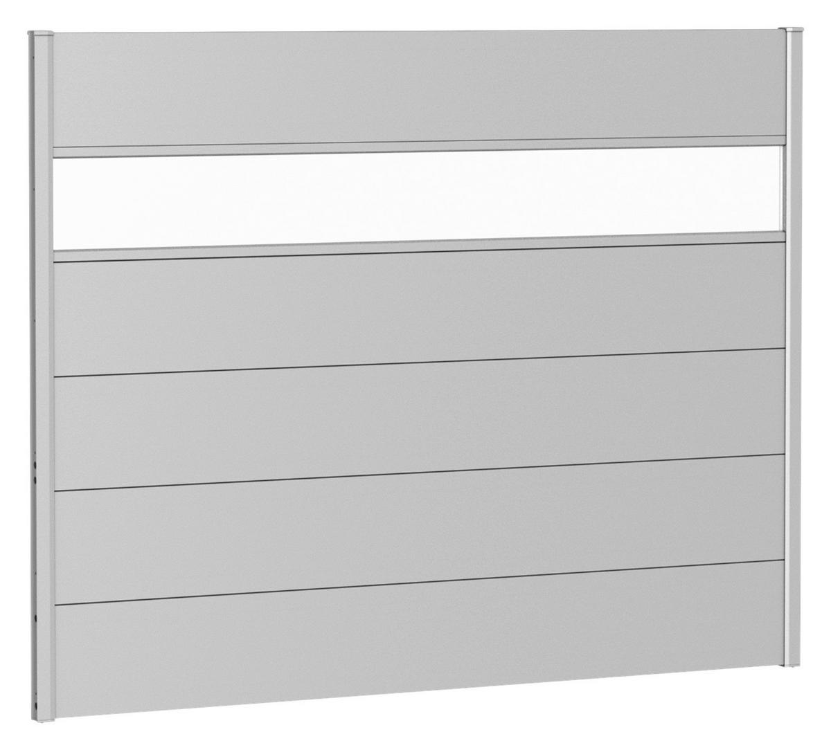 SICHTSCHUTZ - Silberfarben, Basics, Kunststoff/Metall (180/137/4,4cm) - Biohort