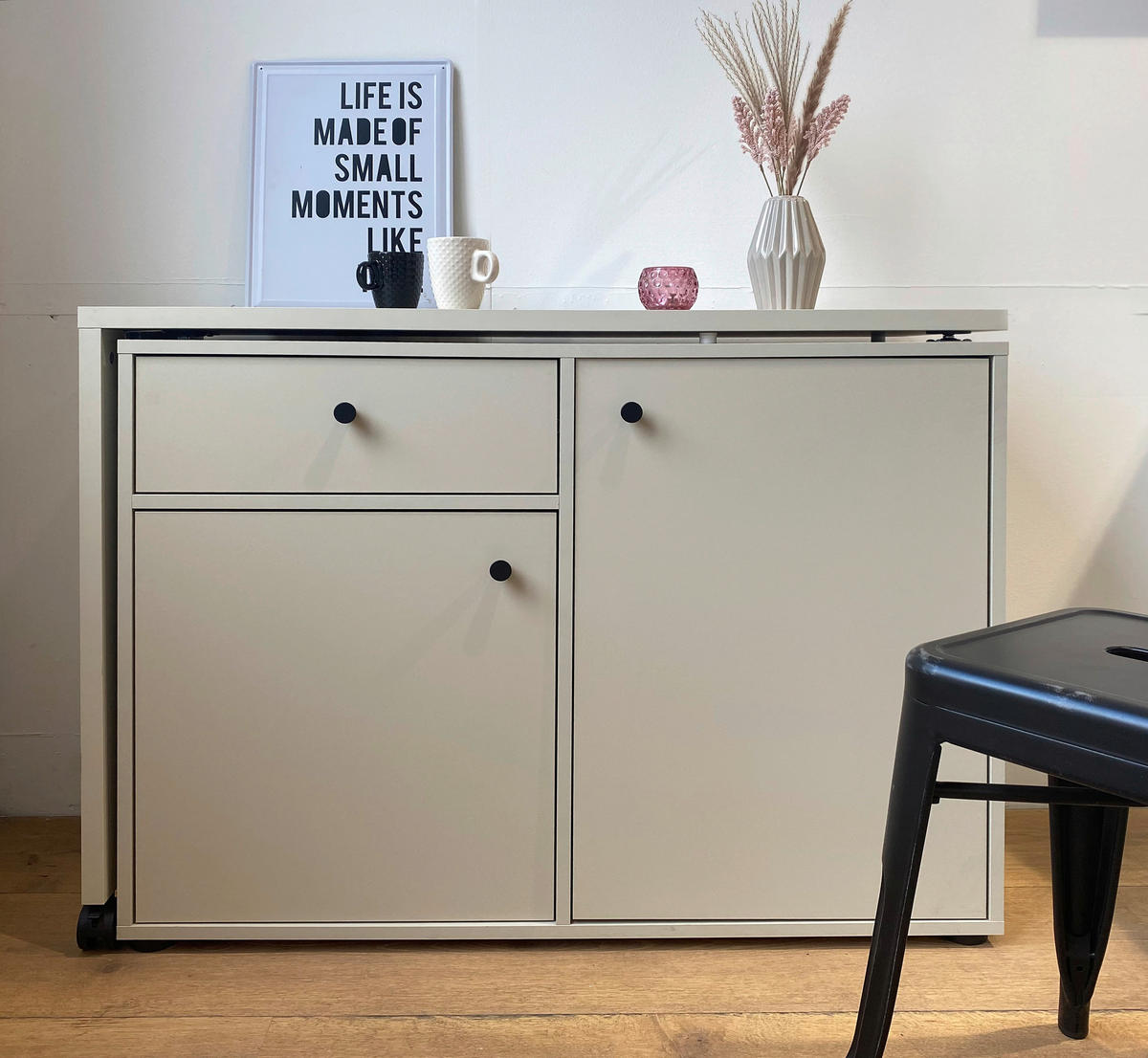 SCHREIBTISCHKOMBINATION Beige  - Beige, Design, Holzwerkstoff (104,6/75,3/39cm) - MID.YOU