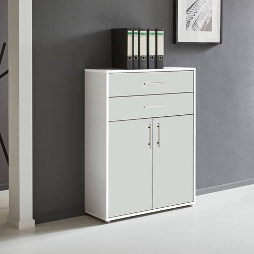 AKTENSCHRANK Weiß  - Weiß, MODERN, Holzwerkstoff (84,5/114/33cm) - MID.YOU