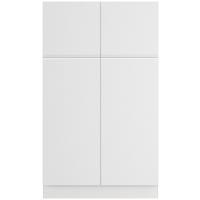 WÄSCHESCHRANK 120/206,2/58 cm  in Weiß  - Weiß, Basics, Holzwerkstoff (120/206,2/58cm) - Impuls