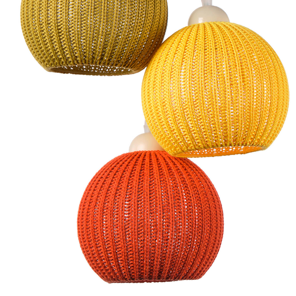 ZÁVESNÉ SVIETIDLO, 55/55/100 cm  - tmavooranžová/biela s vysokým leskom, Lifestyle, textil (55/55/100cm)