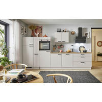 KÜCHENBLOCK PN 80 340 cm  in Eichefarben, Kaschmir  - Kaschmir/Eichefarben, Design, Holzwerkstoff/Metall (340cm) - Pino