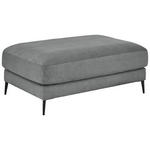 HOCKER Feincord Grau  - Schwarz/Grau, Design, Textil/Metall (120/43/90cm) - Dieter Knoll