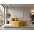 BIGSOFA Cord Senfgelb  - Senfgelb/Schwarz, MODERN, Kunststoff/Textil (117/93/190cm) - Carryhome