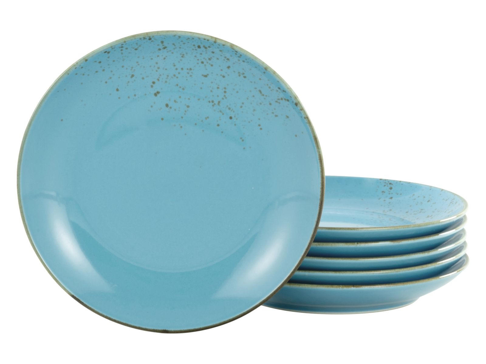 DESSERTTELLERSET 6-teilig  - Hellblau, Trend, Keramik (21cm) - Creatable