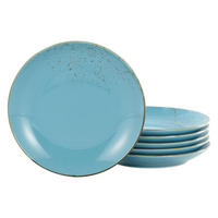 DESSERTTELLERSET 6-teilig  - Hellblau, Trend, Keramik (21cm) - Creatable