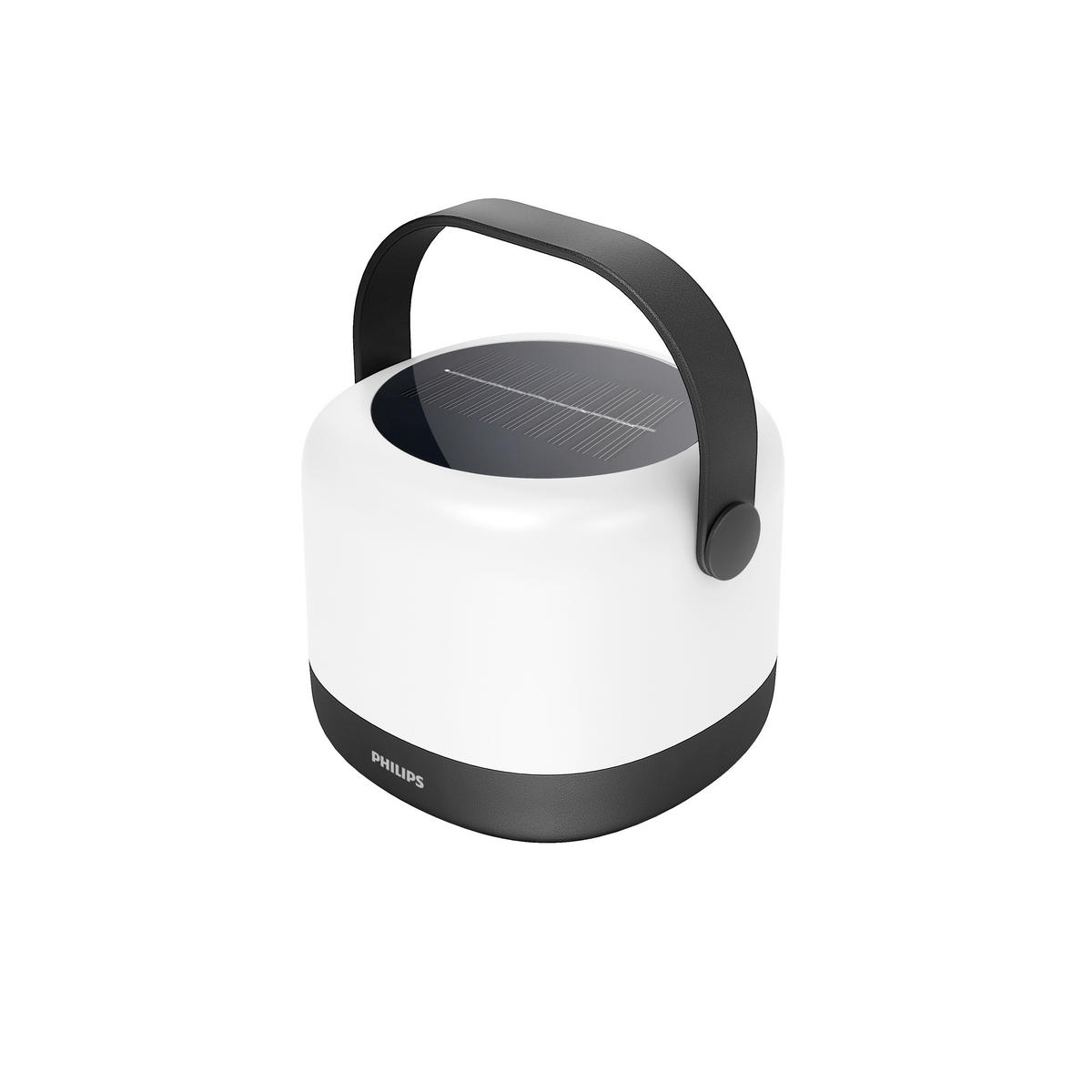 SOLARLEUCHTE Alula 12/14,9/13,1 cm  - Schwarz, Basics, Kunststoff (12/14,9/13,1cm) - Philips