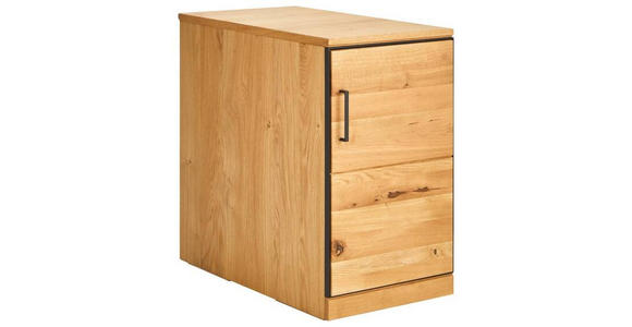 ANSTELLCONTAINER 43/75/80 cm  - Eichefarben/Anthrazit, Natur, Holz/Holzwerkstoff (43/75/80cm) - Linea Natura