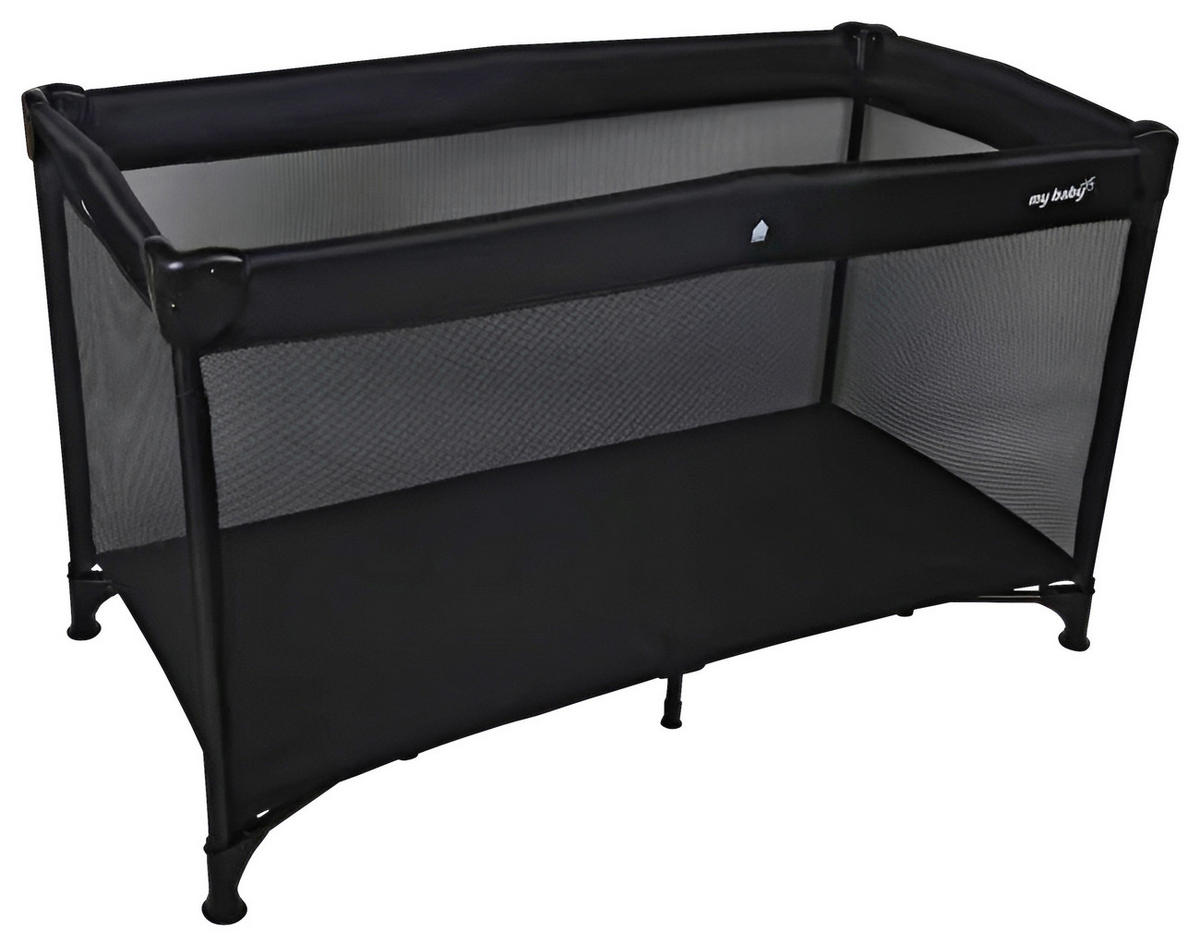 PRIJENOSNI KREVETIĆ   120/60/74 cm     - crna, Basics, metal/tekstil (120/60/74cm) - My Baby Lou