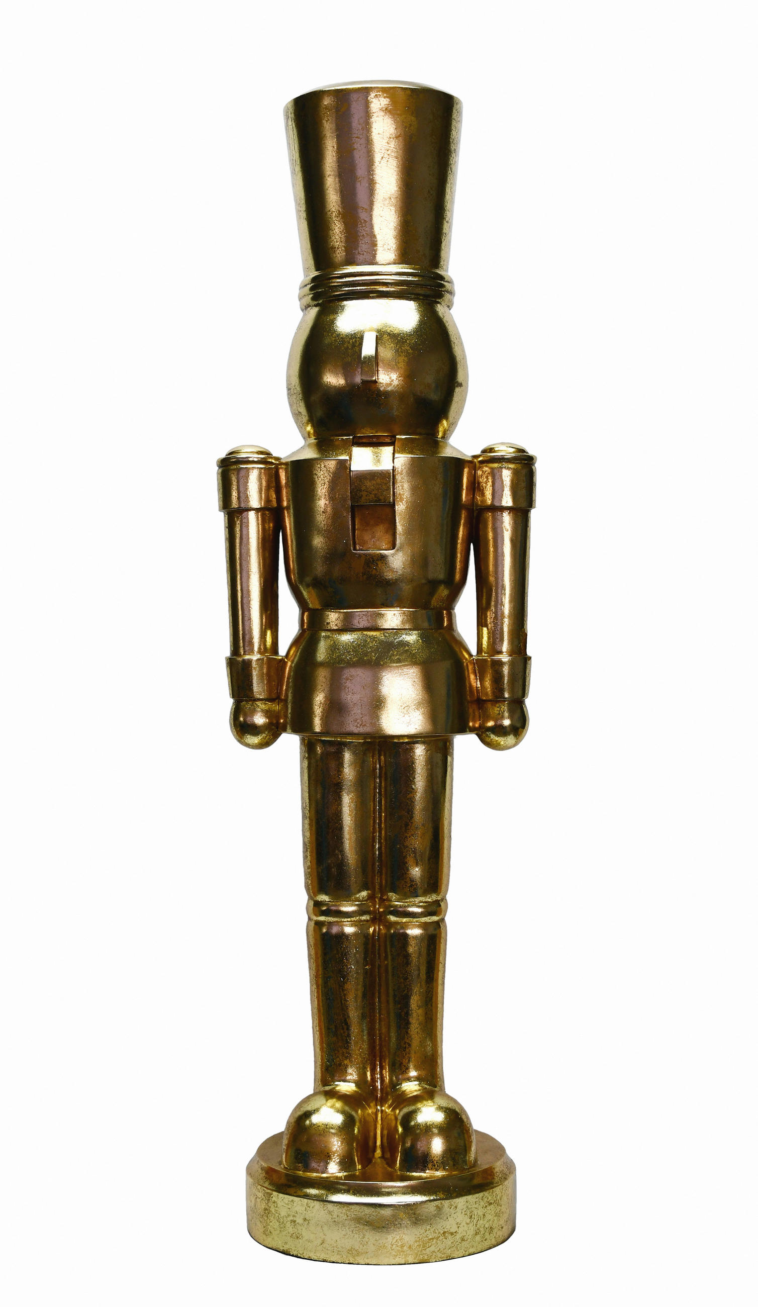 NUSSKNACKERFIGUR - Goldfarben, LIFESTYLE, Kunststoff (35,5/121/30cm) - X-Mas