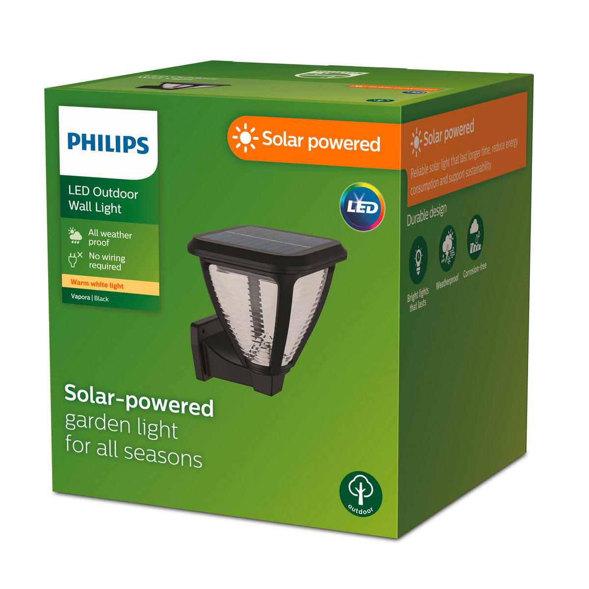 SOLARLEUCHTE 13/14.8/14.1 cm   - Schwarz, KONVENTIONELL, Kunststoff (13/14.8/14.1cm) - Philips