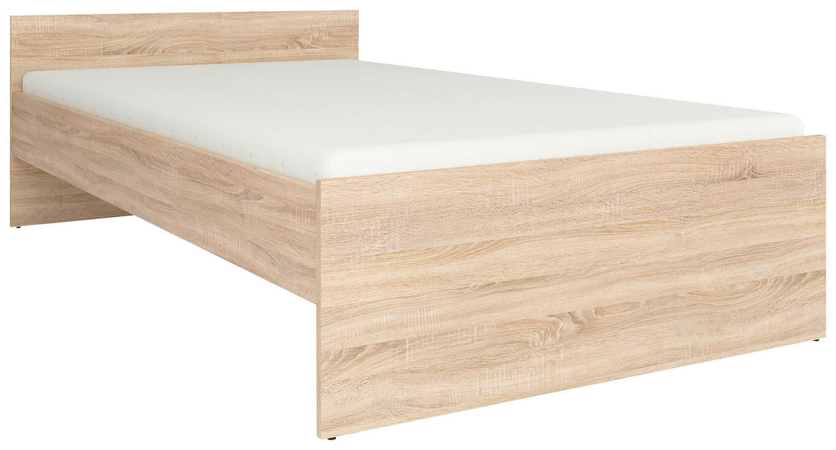 BETT 120/200 cm  in Sonoma Eiche  - Sonoma Eiche, MODERN, Holz/Holzwerkstoff (120/200cm) - MID.YOU