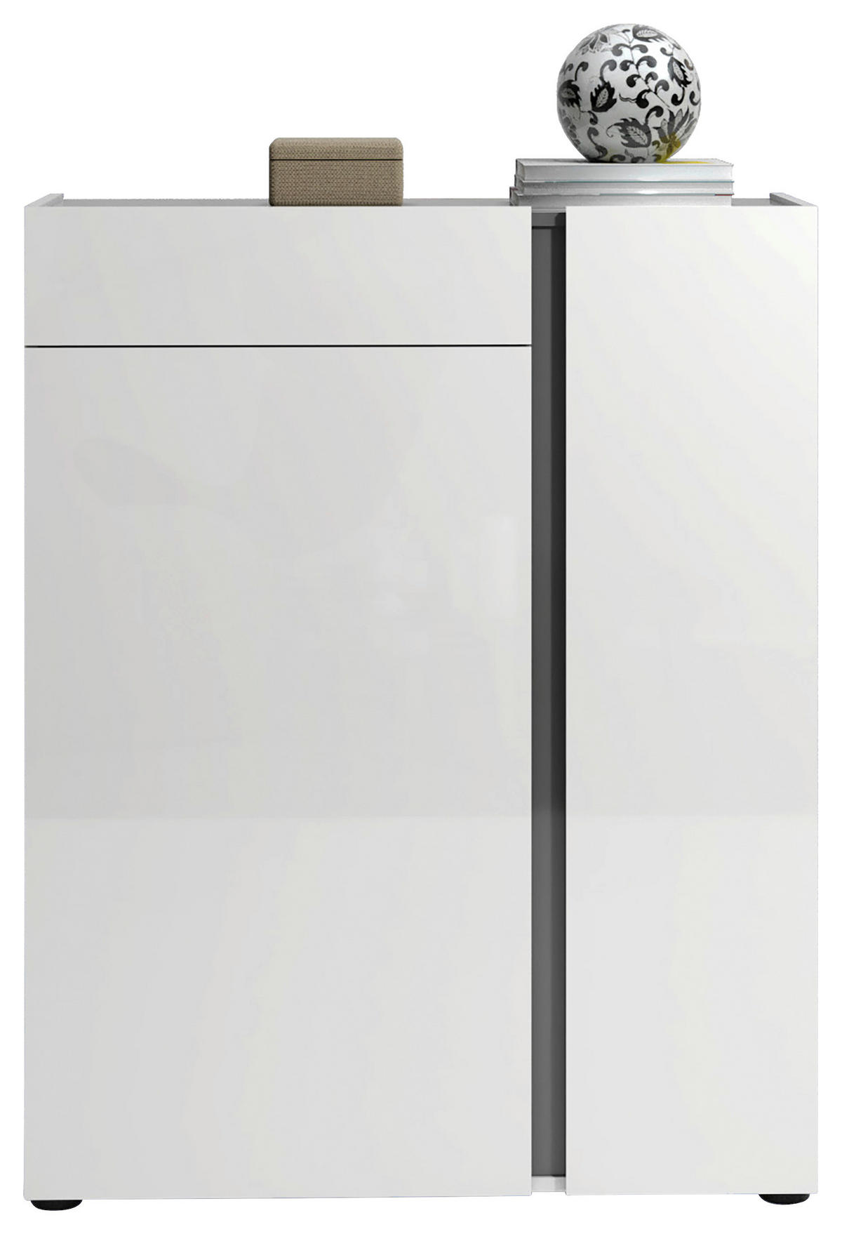 SCHUHSCHRANK  in 91/115/34 cm  - Anthrazit/Weiß, Design, Holzwerkstoff/Kunststoff (91/115/34cm) - Xora