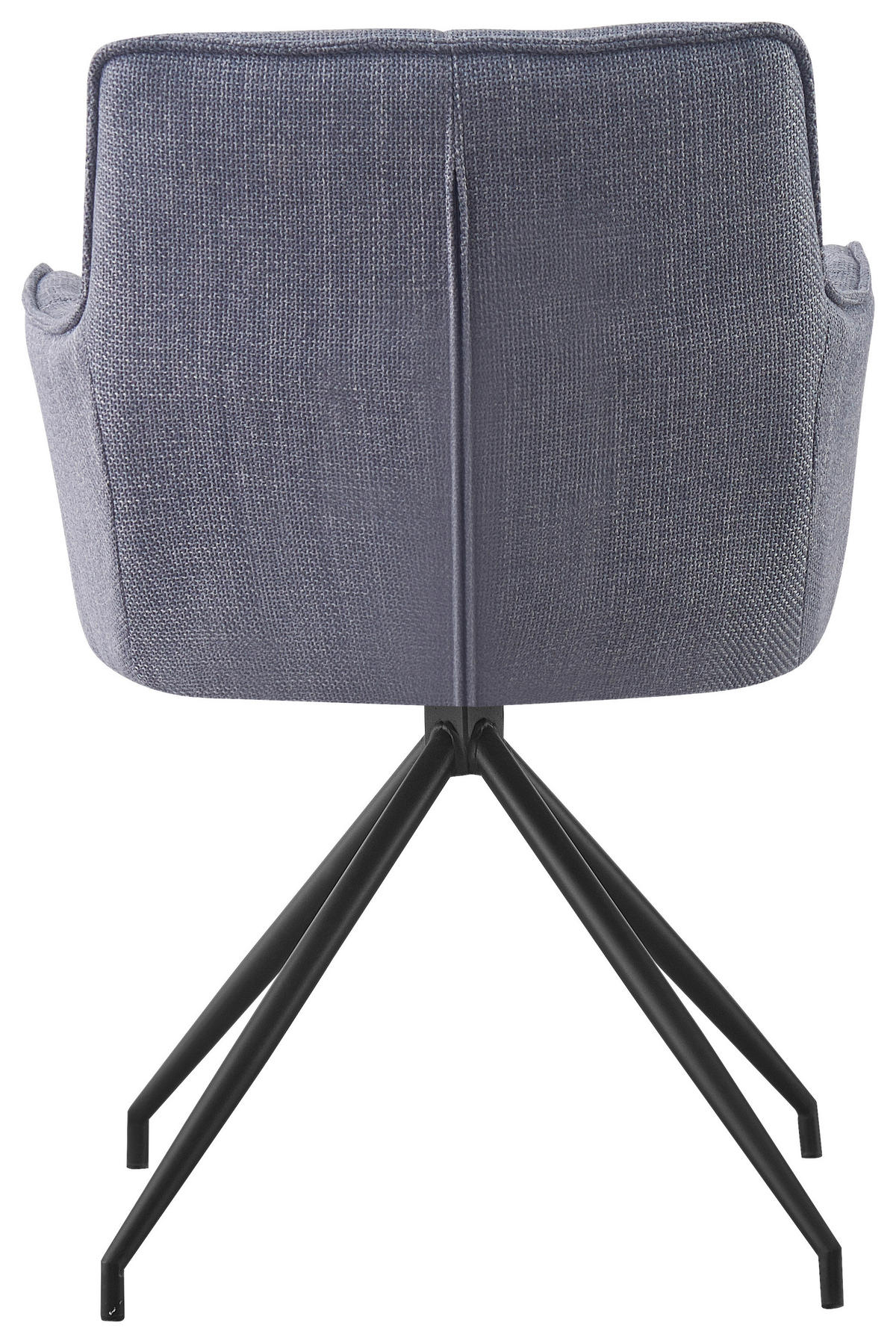 ARMLEHNSTUHL  in Eisen Webstoff  - Schwarz/Grau, Design, Textil/Metall (58/84/62,5cm) - Novel