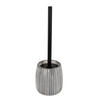 WC-BÜRSTENGARNITUR - Schwarz/Weiß, Basics, Keramik/Kunststoff (12/38/12cm) - Schöner Wohnen