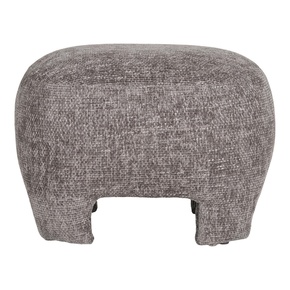 POUF in Textil Grau  - Grau, Basics, Textil (53/38/41cm)