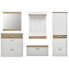GARDEROBE 5-teilig  in 290/200/32 cm  - Eichefarben/Weiß, Design, Holz/Holzwerkstoff (290/200/32cm) - Dieter Knoll
