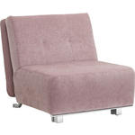 SCHLAFSESSEL in Flachgewebe Rosa  - Chromfarben/Rosa, Design, Textil/Metall (84/88/103cm) - Novel