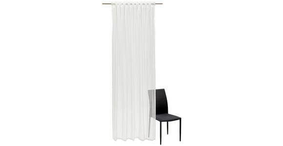 FERTIGVORHANG MINO halbtransparent 140/245 cm   - Weiß, KONVENTIONELL, Textil (140/245cm) - Dieter Knoll