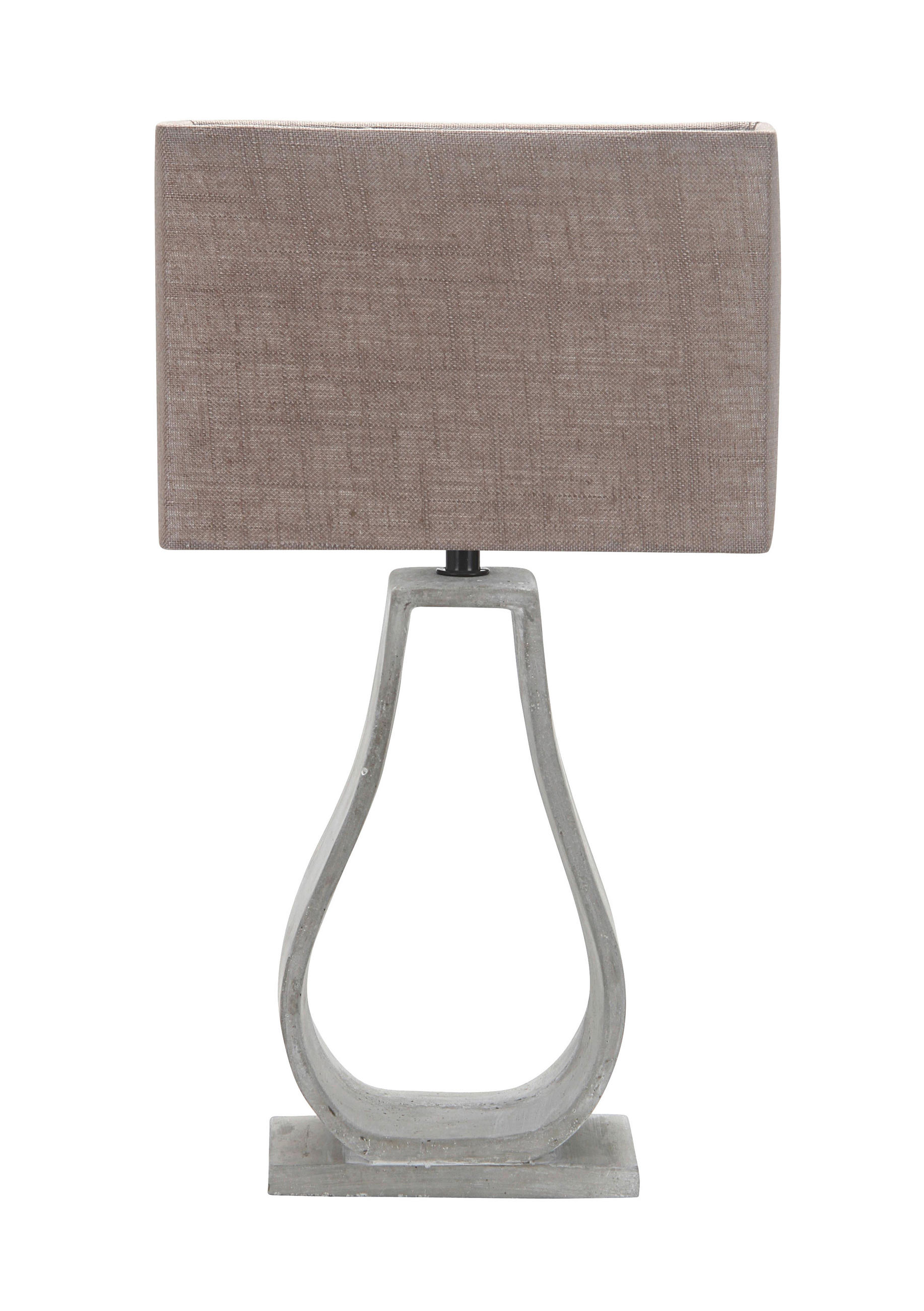 TISCHLEUCHTE 13/22.5/39.5 cm   - Beige, Design, Stein/Textil (13/22.5/39.5cm)