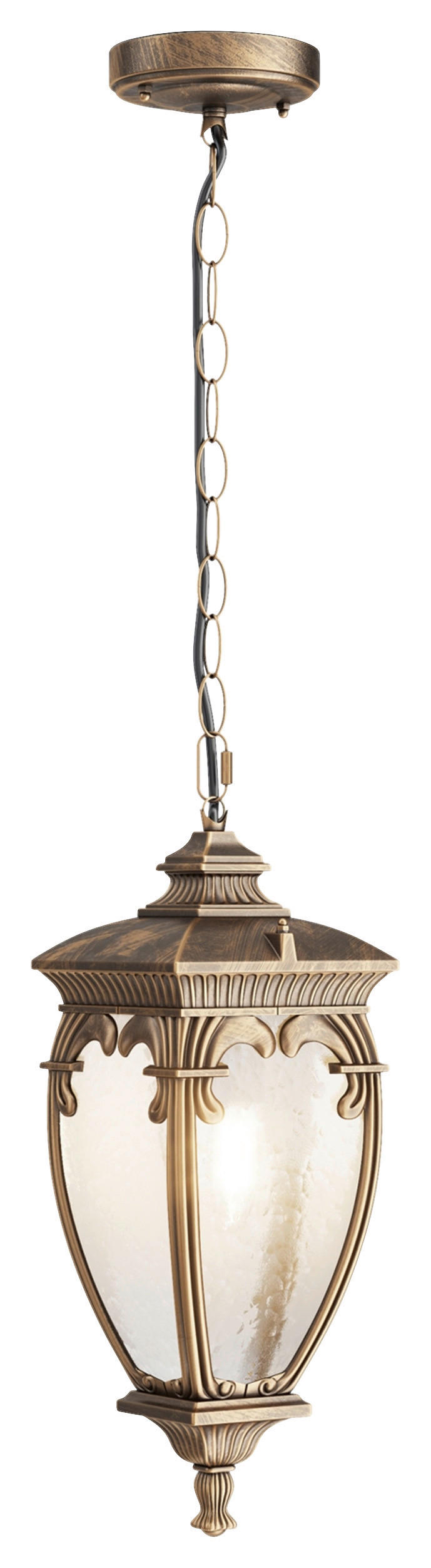 AUSSENLEUCHTE - Goldfarben/Schwarz, Basics, Glas/Metall (40/40/15cm) - MAYTONI