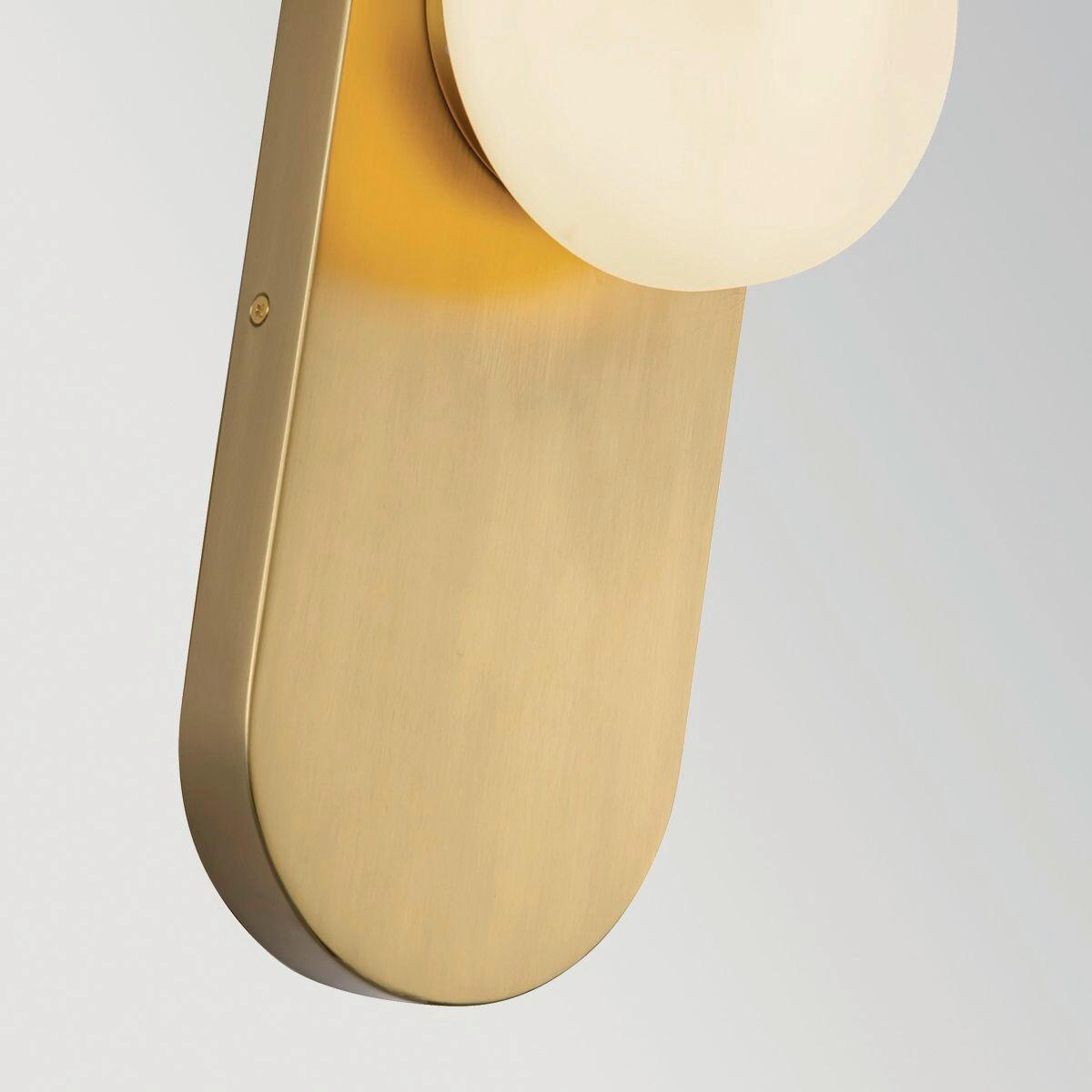 WANDLEUCHTE Alora Mood 32/14,2/12,1 cm  - Goldfarben, Design, Glas/Metall (32/14,2/12,1cm) - Elstead Lighting