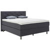 BOXSPRINGBETT 160/200 cm  in Grau  - Alufarben/Grau, KONVENTIONELL, Textil/Metall (160/200cm) - Welnova