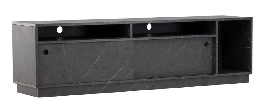 TV-BÄNK 180/50/40 cm  - vit/grå, Design, trämaterial (180/50/40cm) - Best Price