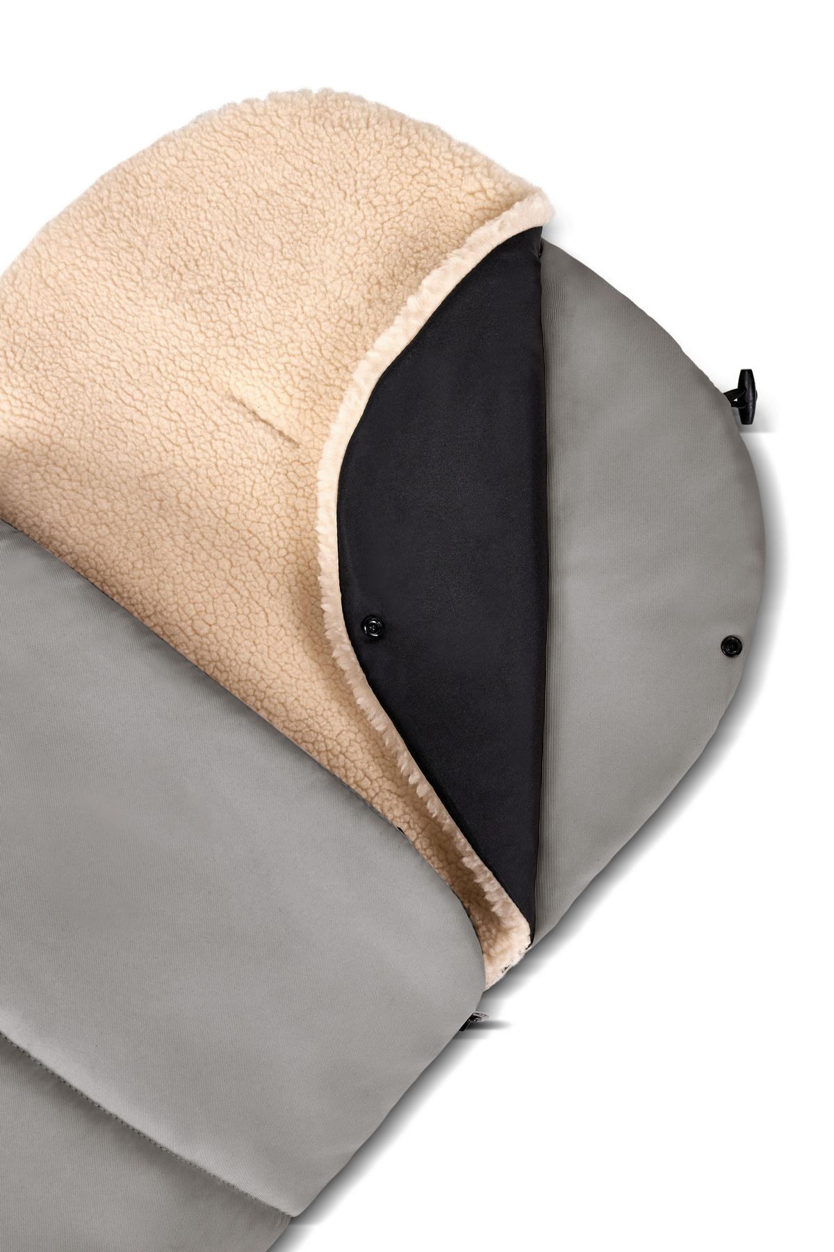 BUGGY-FUßSACK  - Hellgrau, Basics, Textil (40/8/96cm) - Moon