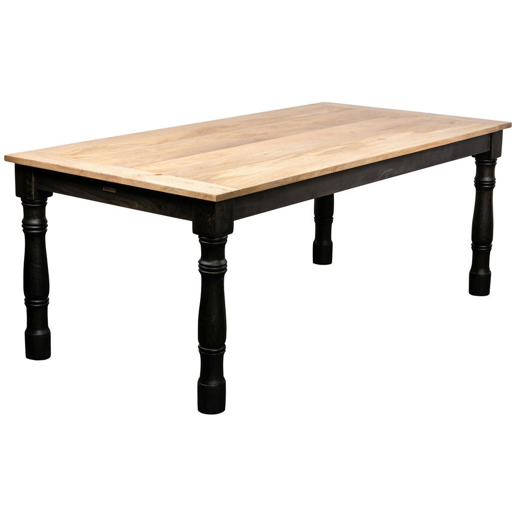 JEDÁLENSKÝ STÔL, mangové drevo, prírodná farba, 200/100/78 cm