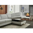 ECKSOFA  in Webstoff Ecru  - Ecru/Schwarz, KONVENTIONELL, Textil/Metall (277/201cm) - Dieter Knoll