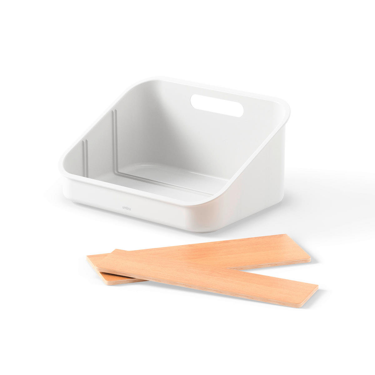 ORGANIZER  - Naturfarben/Weiß, Basics, Holz/Kunststoff (20/13/26cm) - Umbra