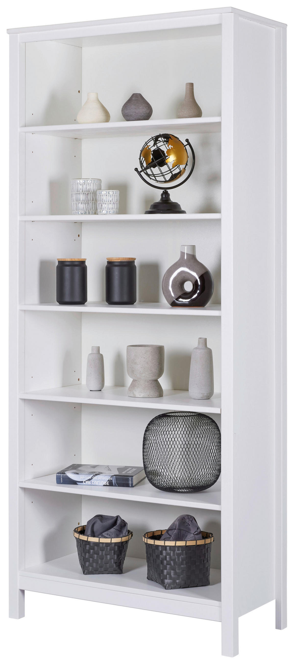 REGAL 82/197/39,5 cm bela  - bela, Design, les (82/197/39,5cm) - Livetastic
