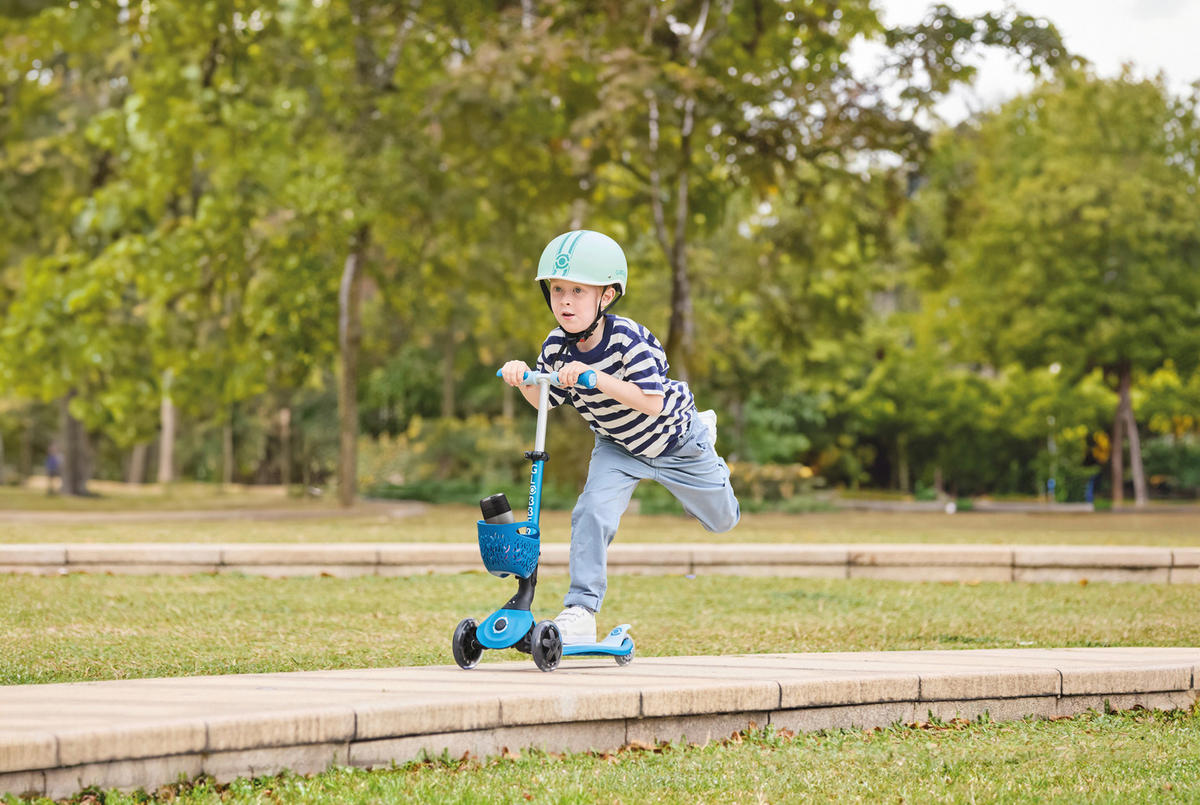 LAUFRAD GO-UP BABY 360 LIGHT 3IN1  - Petrol/Hellblau, LIFESTYLE, Kunststoff/Metall (75/29,5/102,5cm) - GLOBBER