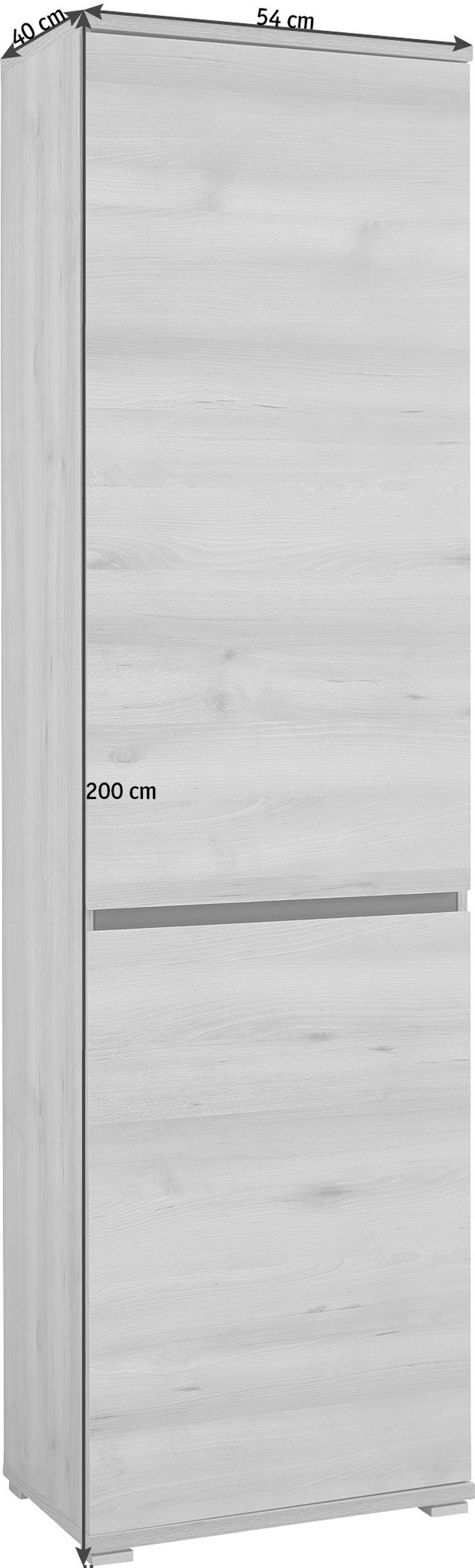 SKŘÍŇ NA ODĚV, antracitová, barvy buku, buk, 54/200/40 cm - antracitová/barvy buku, Basics, kompozitní dřevo (54/200/40cm) - Germania