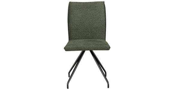 STUHL  Stoffauswahl, Typenauswahl Mikrofaser  - Schwarz/Grün, Design, Textil/Metall (49/91/60cm) - Moderano