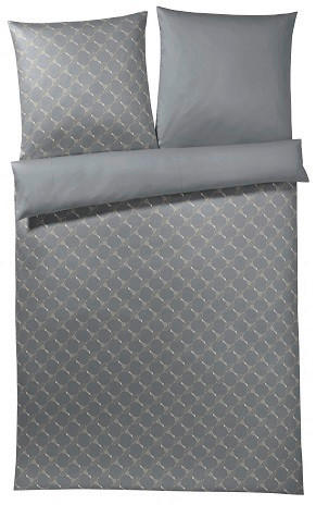 WENDEBETTWÄSCHE Cornflower Gradiant Makosatin 155/220 cm  - Anthrazit, Basics, Textil (155/220cm) - Joop!