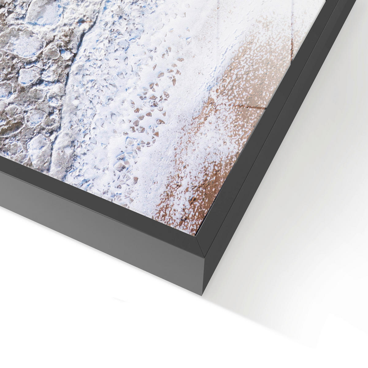 GLASBILD Landschaft & Natur, Abstraktes 80/120 cm  - Multicolor, Basics, Glas/Holz (80/120cm)