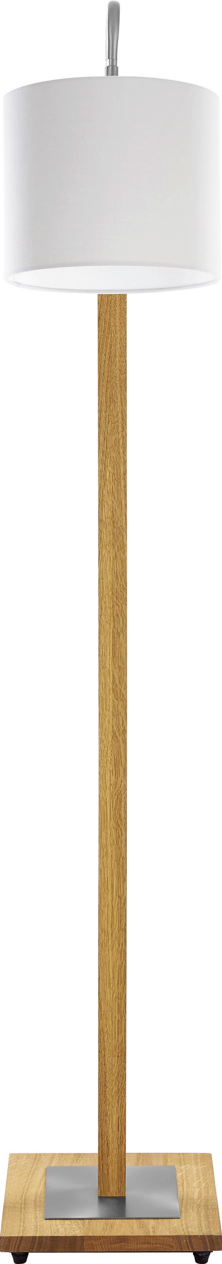 LED-STEHLEUCHTE 36,2/125 cm    - Eichefarben/Silberfarben, Basics, Naturmaterialien/Holz (36,2/125cm) - Herzblut