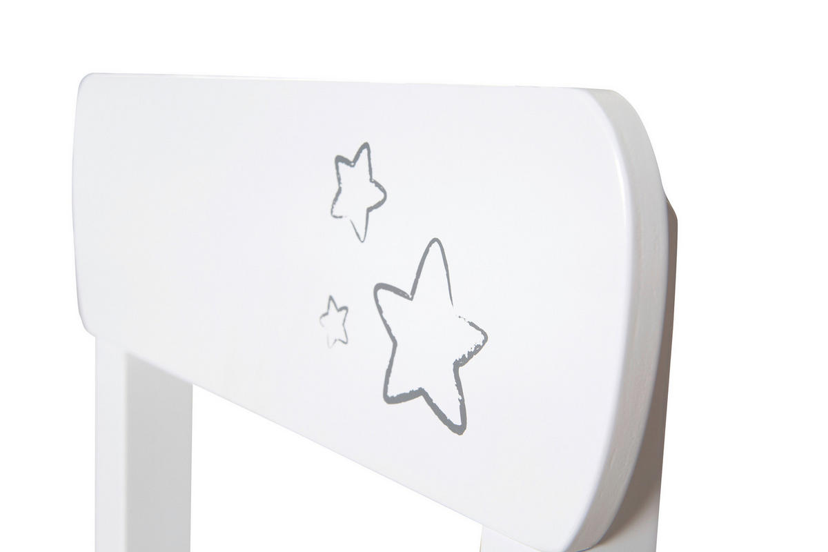 KINDERSITZGRUPPE ROA LITTLE STARS Weiß  - Weiß, Basics, Holzwerkstoff - Roba