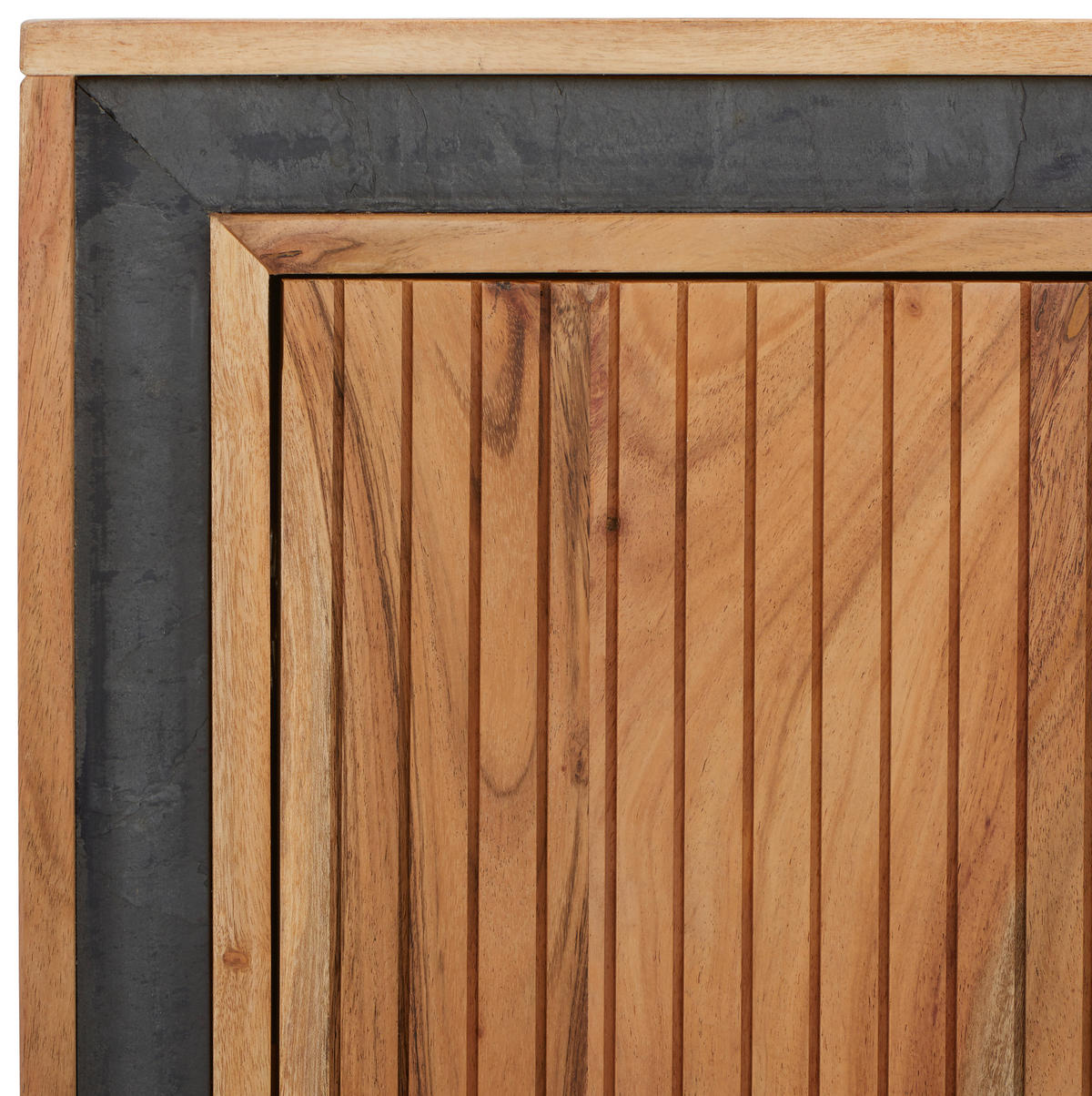 SIDEBOARD 160/80/40 cm  in Schwarz, Akaziefarben  - Schwarz/Akaziefarben, Lifestyle, Holz/Stein (160/80/40cm) - MID.YOU