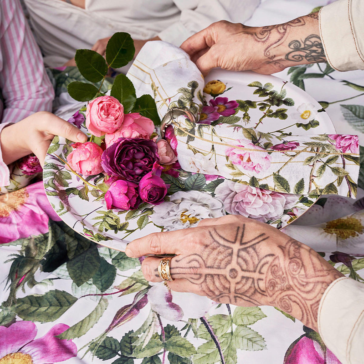 STOFFSERVIETTE 4ER SET  45/45 cm  4 Stück  - Hellrosa, Basics, Textil (45/45cm)