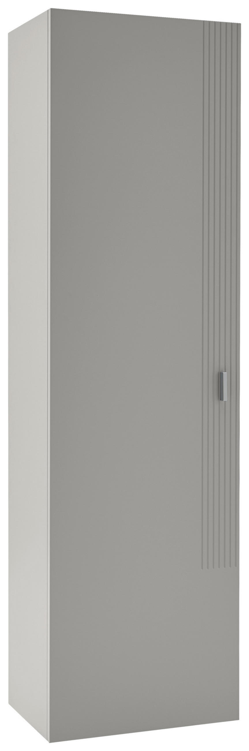 GARDEROBENSCHRANK  in 52/182/36 cm  - Sandfarben/Alufarben, Design, Holzwerkstoff/Metall (52/182/36cm) - Dieter Knoll