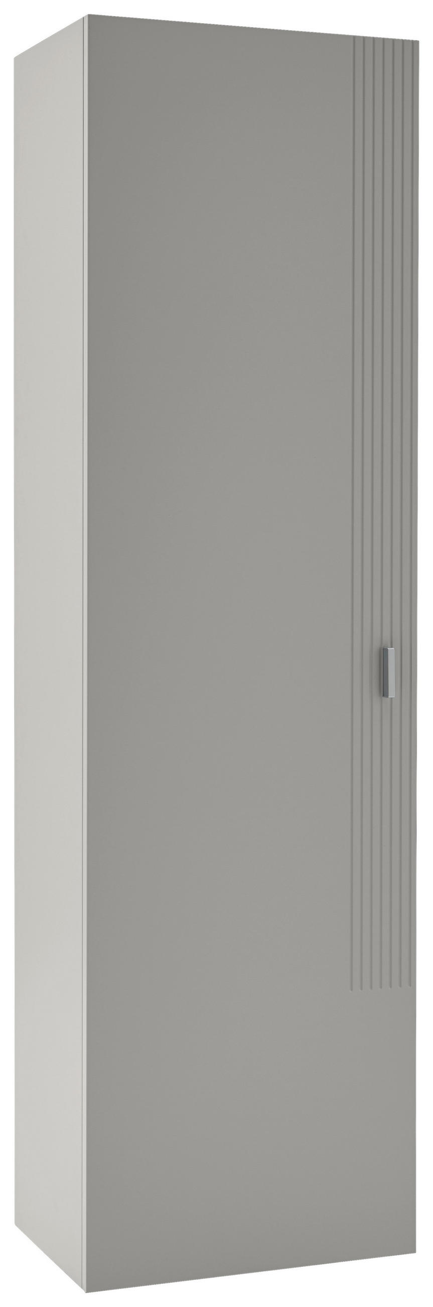 GARDEROBENSCHRANK 52/182/36 cm  - Sandfarben/Alufarben, Design, Holzwerkstoff/Metall (52/182/36cm) - Dieter Knoll