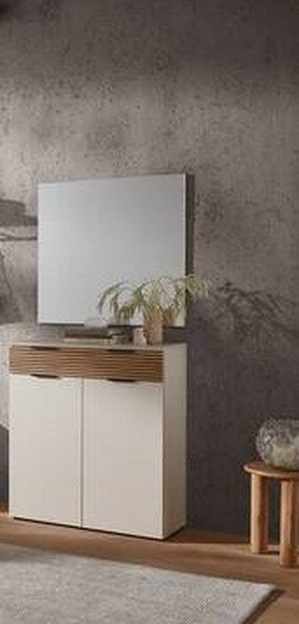 GARDEROBE 2-teilig  in 90/199/40 cm  - Kaschmir/Eichefarben, Design, Holzwerkstoff (90/199/40cm) - Voleo