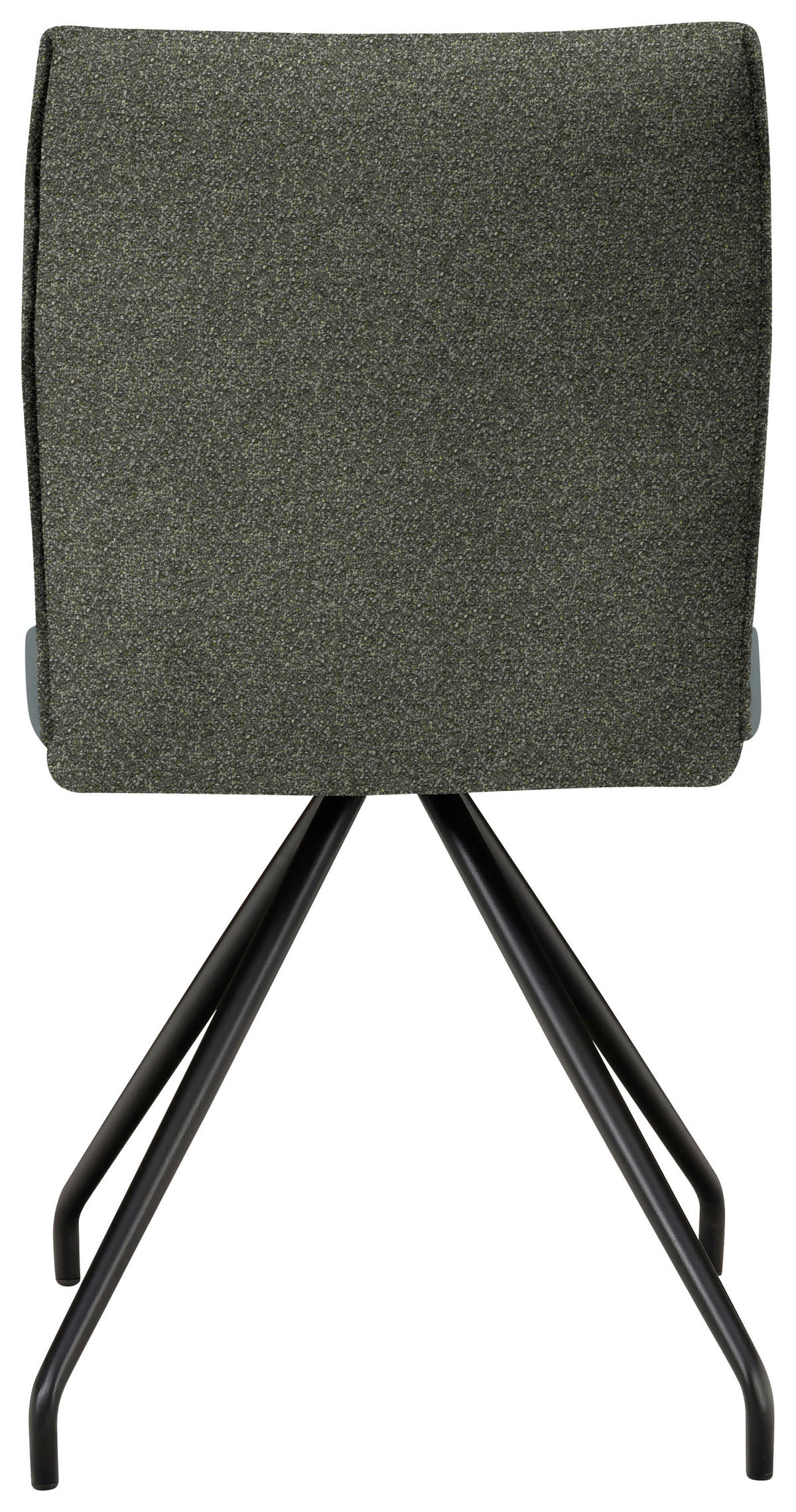 STUHL  in Stahl Mikrofaser Metall, Textil  - Schwarz/Grau, Design, Textil/Metall (49/91/60cm) - Moderano