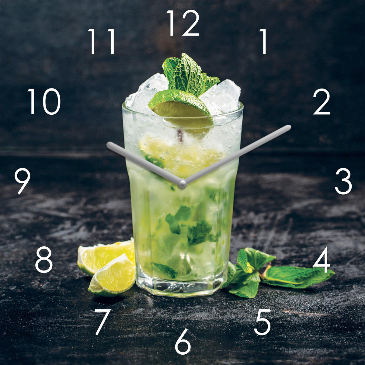 WANDUHR Multicolor 30/30/3,1 cm  - Multicolor, Basics, Glas (30/30/3,1cm) - Euroart