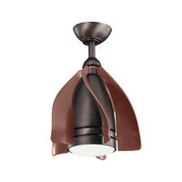 Deckenleuchte mit Ventilator Terna 38/50 cm  - Dunkelbraun/Bronzefarben, Design, Kunststoff/Metall (38/50cm) - Elstead Lighting