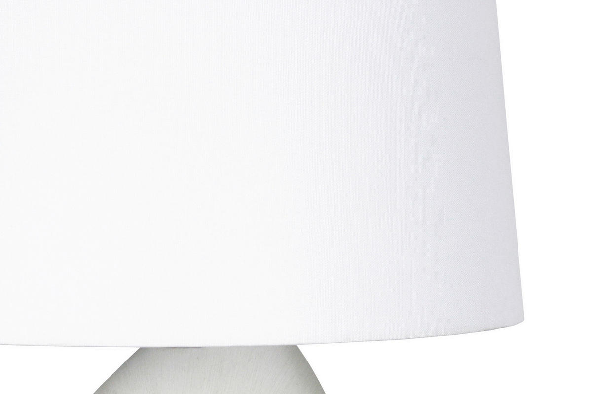 TISCHLEUCHTE 30/69/16 cm   - Blau/Elfenbein, Design, Keramik/Textil (30/69/16cm) - P & B