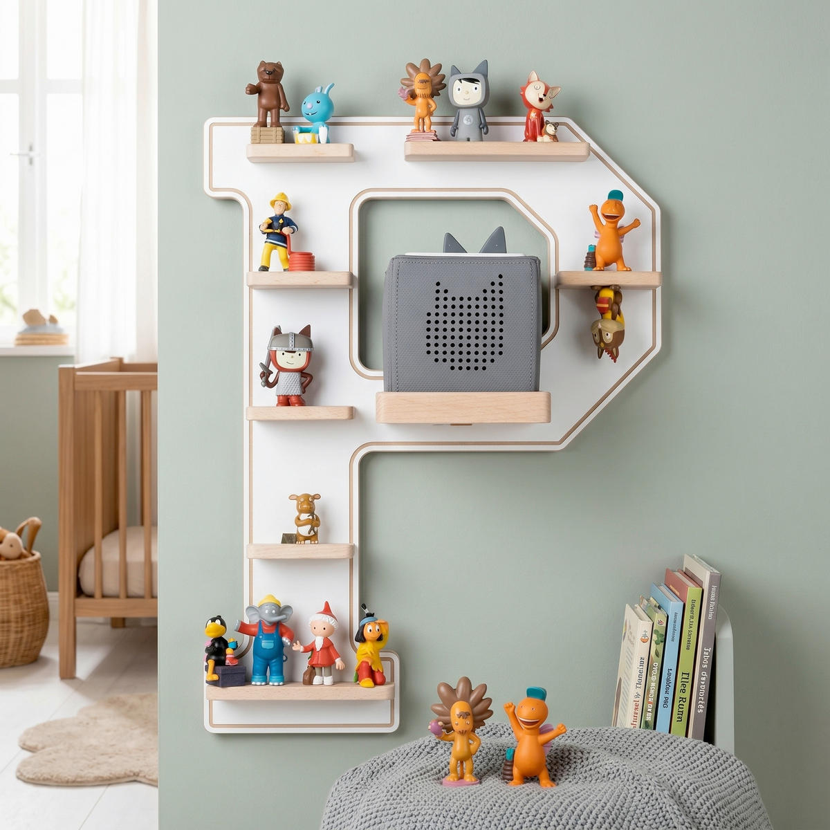 KINDERREGAL  - Weiss, Modern, Holzwerkstoff (40/54cm) - Livetastic